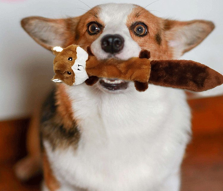 NuviaPup™ Woodland Plush Comfort Toy – Soft Anxiety-Relief Dog Toy