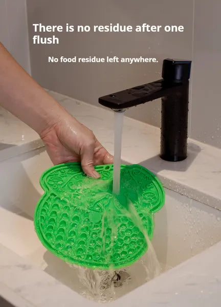 NuviaPup™ Calming Lick Mat – Slow Feeder &amp; Anxiety Relief Mat with Strong Suction